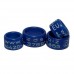 RING personalized PLASTIC laser engraved, color BLUE