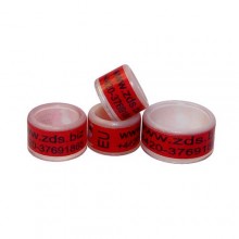 RING personalized PLASTIC color RED