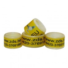 RING personalized PLASTIC color YELLOW
