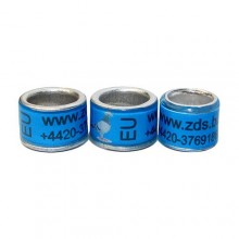 RING personalized METAL WITH PLASTIC color BLUE