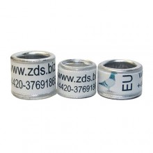 RING personalized METAL WITH PLASTIC color WHITE