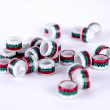 PIGEON RING personalized PLASTIC/PLASTIC, 8mm